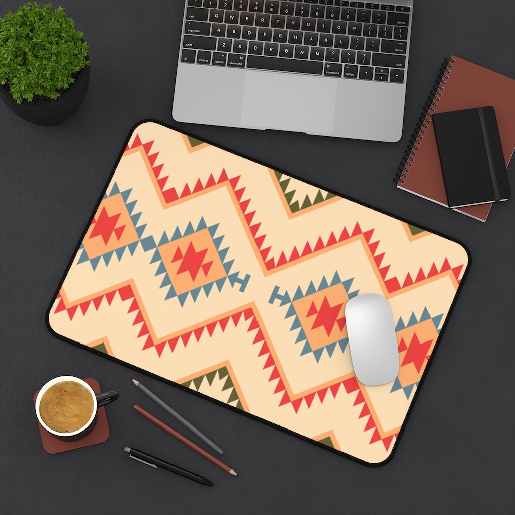 Boho Southwestern Canyon Slate Desk Mat - Extra Large Mouse Pad & Desk Accessory (3 Sizes) for Home Office, Gaming & Workspace Protection