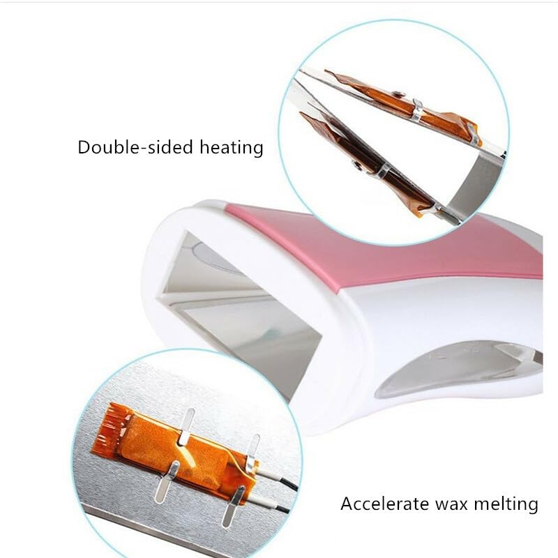 Professional Roll-On Wax Heater for Hair Removal - At-Home Waxing Kit for Women & Men - Perfect for Legs, Arms, Bikini & Facial Hair Removal - Fast & Painless Hair Removal Solution