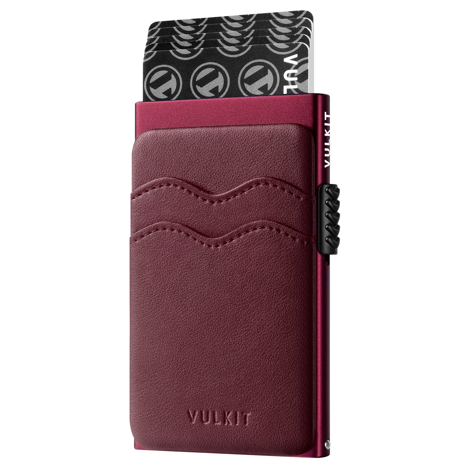 VC303 Minimalist Leather Card Holder with Extra Pocket for Cash & Coins - Slim RFID Blocking Wallet for Men & Women (Perfect for Travel, Everyday Use & Gift)