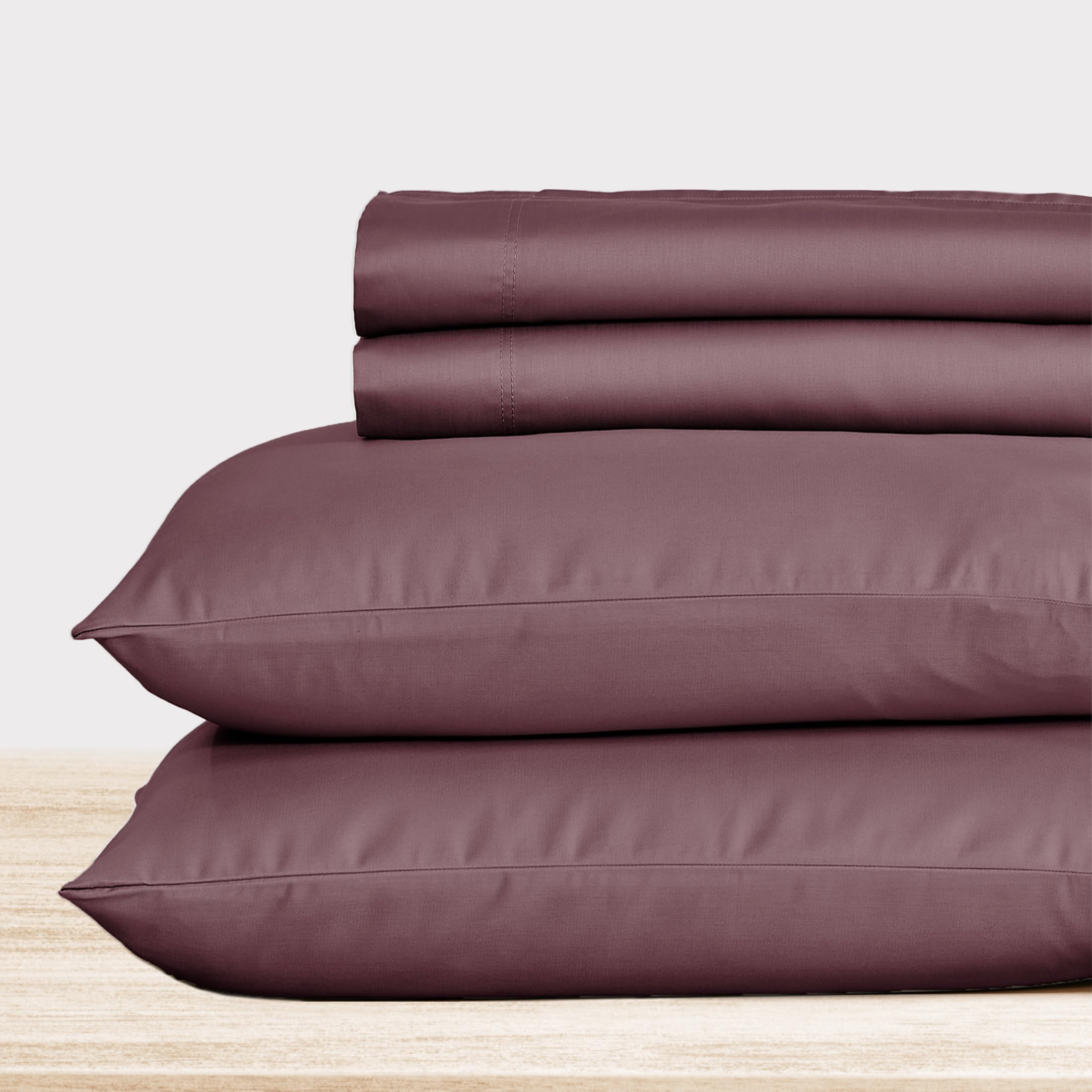 California Design Den Split King Sheet Set - 100% Cotton, 600 Thread Count, Breathable Luxury King Size Sheets for Adjustable Bed, Soft Hotel Quality Sateen Weave - Pastel Rose | Perfect for Master Bedroom, Guest Room & Luxury Hotels