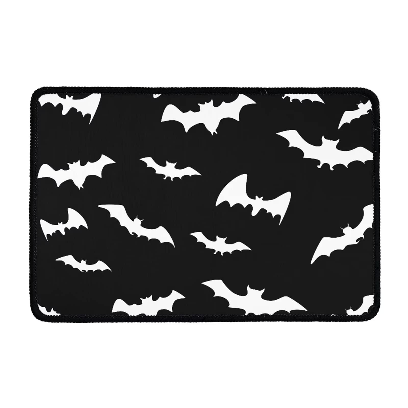 Belidome Halloween Bats Print Doormat - 23.6 x 15.7 Inch Non-Slip Welcome Mat for Indoor/Outdoor Use - Perfect for Front Door, Porch, Party & Home Decor - Spooky Halloween Entrance Rug