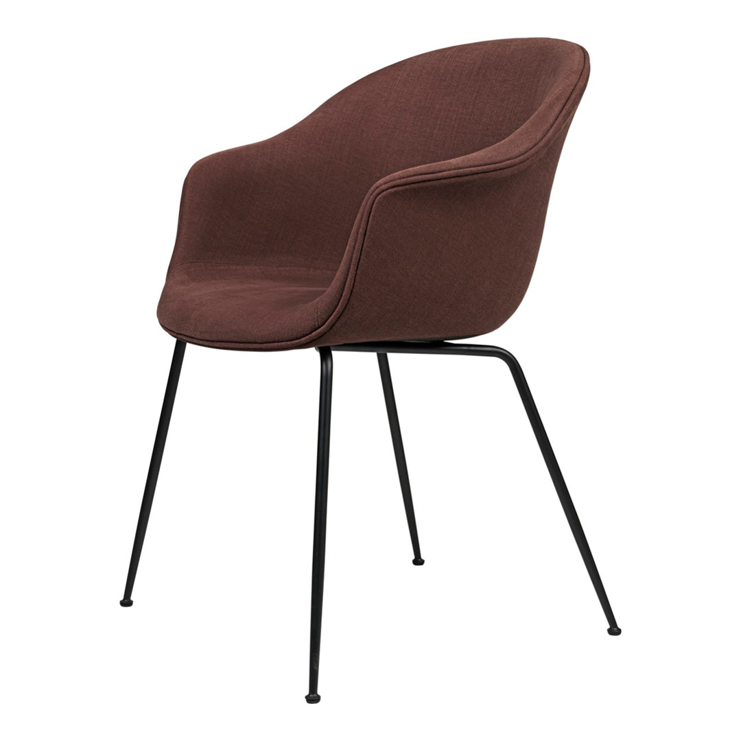 Bat Dining Chair with Conic Base - Fully Upholstered Modern Kitchen & Dining Room Furniture for Home Decor