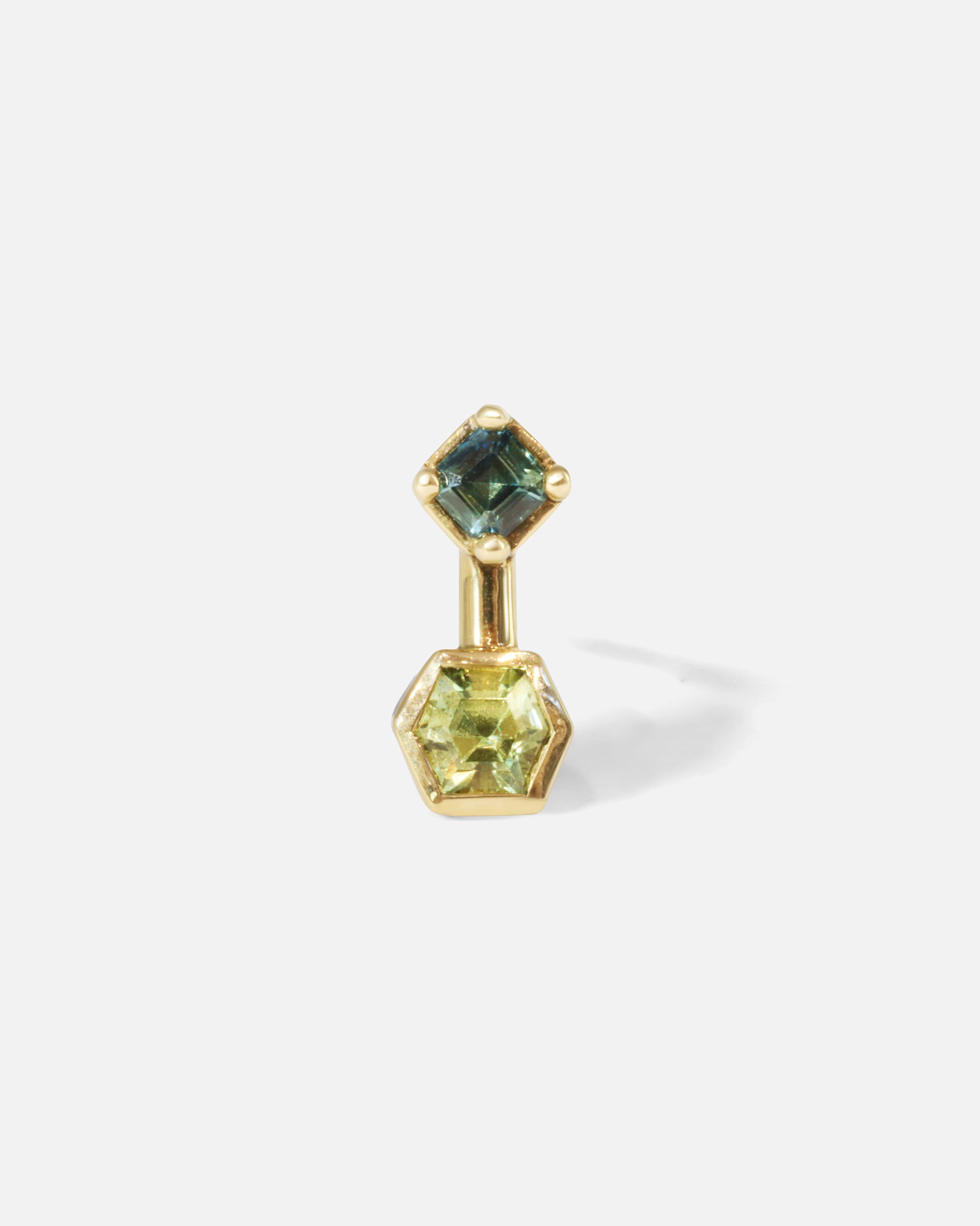 Canis Minor Sapphire Stud II Earrings – Genuine Blue Sapphire Stud Earrings for Women, 14K Gold Plated, Minimalist Elegant Jewelry Gift for Her – Perfect for Weddings, Parties & Everyday Wear
