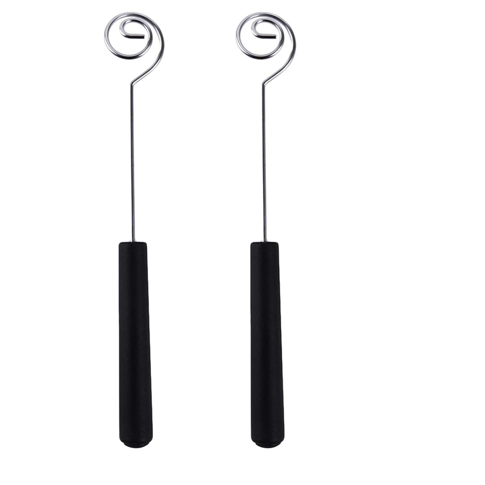 2-Piece Black Stainless Steel Candy & Chocolate Dipping Forks Set - Professional Baking Supplies for Fondue, Dessert Decorating, DIY Treats - Perfect for Parties, Holiday Baking & Home Kitchen Use