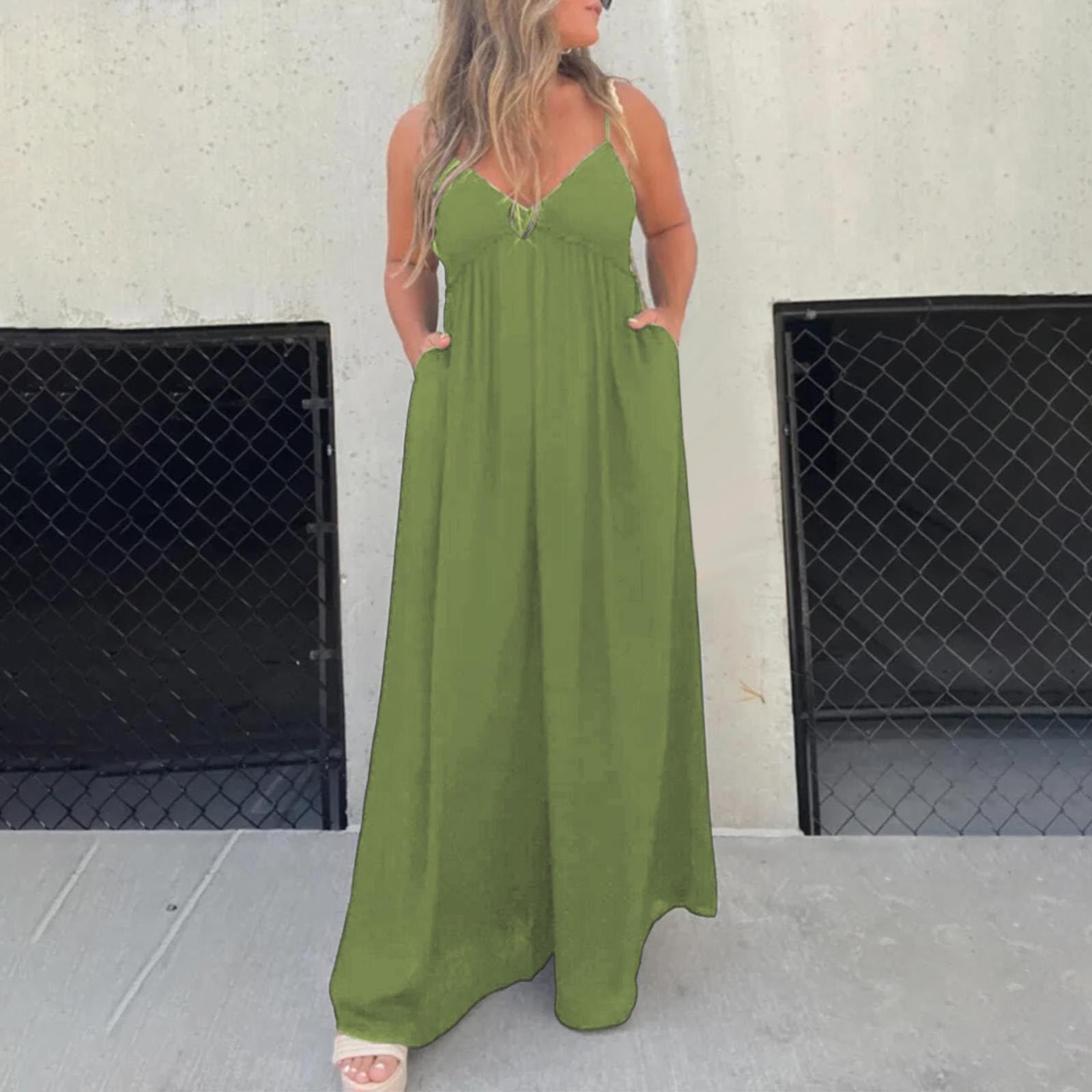 LCMTWX Women's Nylon Catsuit Wedding Guest Outfit - Oversized Loose Fit Cotton Jumpsuit One-Piece Set for Summer, Birthday & Special Occasions | Perfect for Weddings, Parties & Casual Wear