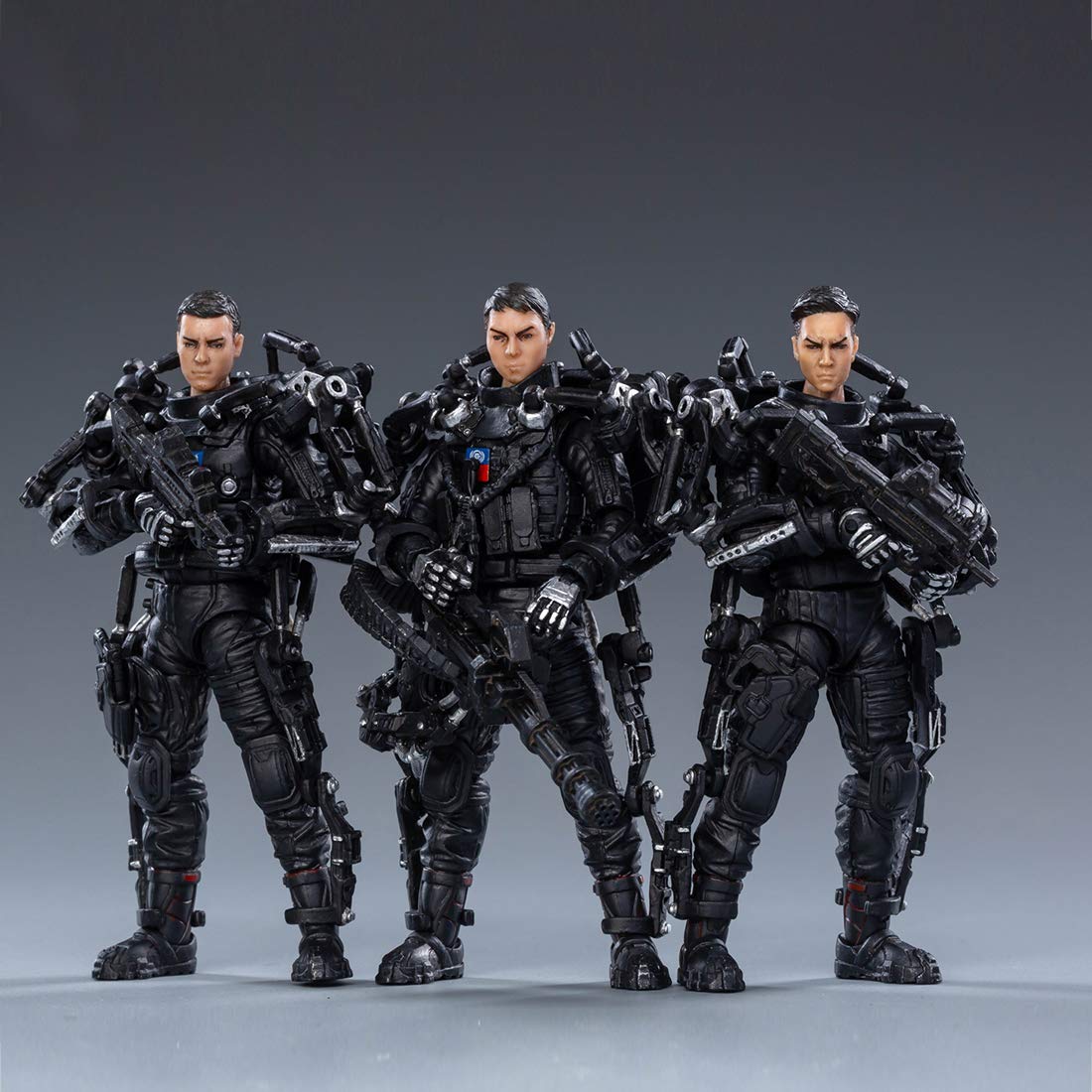 1/18 Scale Military Action Figure Set - 3 Realistic 10.5cm Soldier Models with Accessories | Flexible Poseable Army Toys for Kids & Adult Collectors | Perfect for Diorama Building, War Game Scenes & Display Collections