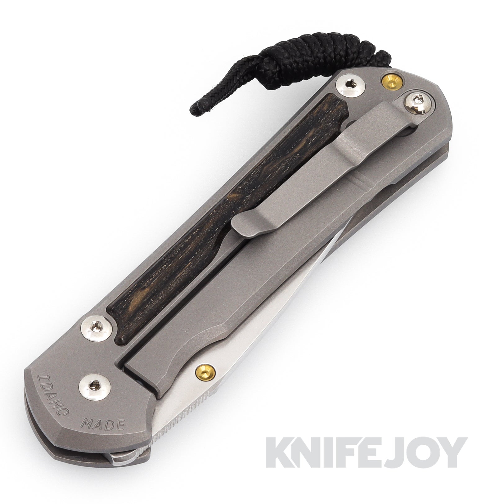 Chris Reeve Knives Large Sebenza 31 LH Drop Point Magnacut Blade with Bog Oak Inlay Matte Handles - Premium EDC Folding Knife for Outdoor, Camping & Survival Gear