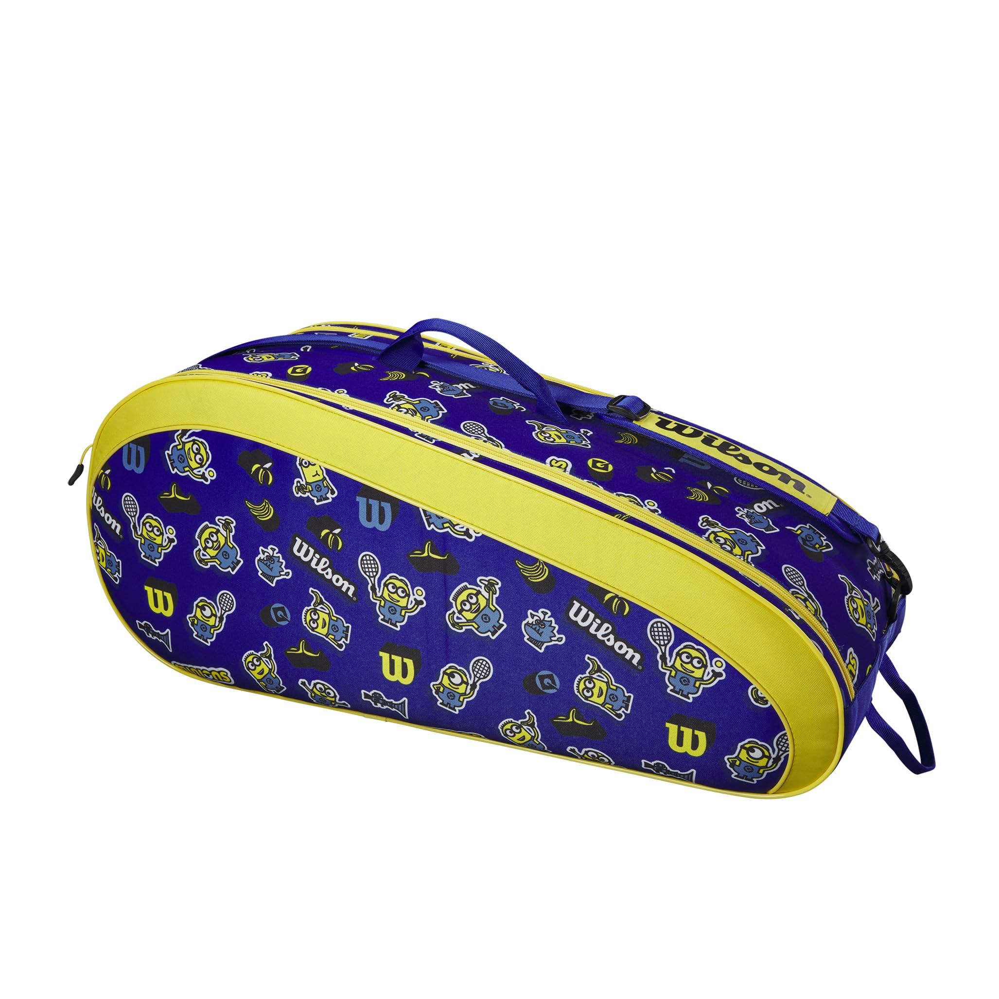 Wilson Minions 3.0 Team Tennis Racket Bag - Holds 6 Tennis Rackets, Blue & Yellow - Perfect for Team Practice, Tennis Tournaments & Court Storage