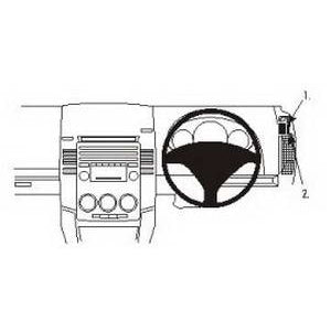 ClicOn No Holes Right Hand Dash Mount for Mazda 5 (2005-2010) - Secure Phone Holder for Safe Driving & Navigation