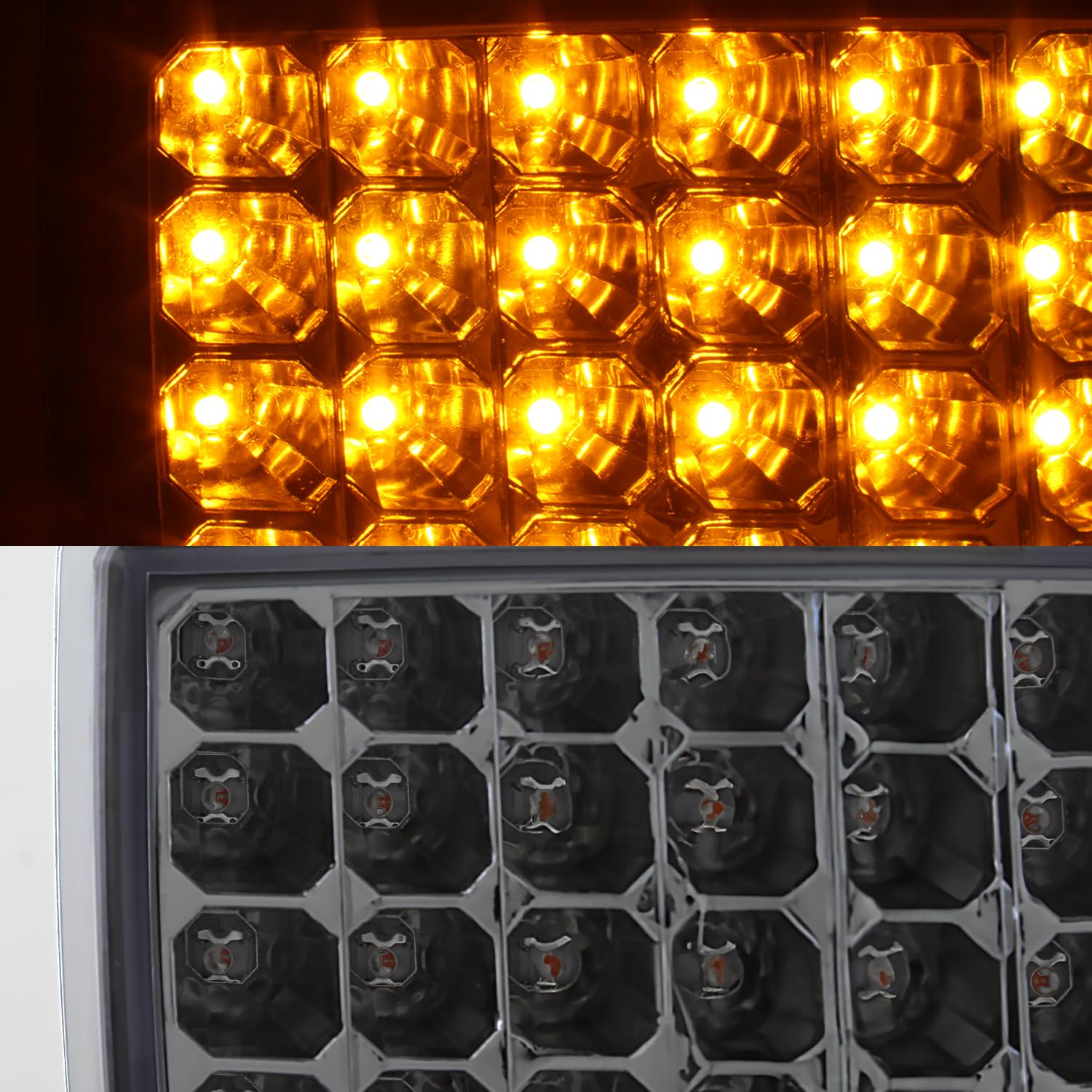 AKKON LED Chrome Smoked Corner Lights Parking Signal Lamp Pair for 2003-2009 Hummer H2 (USA Model) - Driver & Passenger Side - Enhance Visibility & Style for Night Driving & Off-Road Adventures