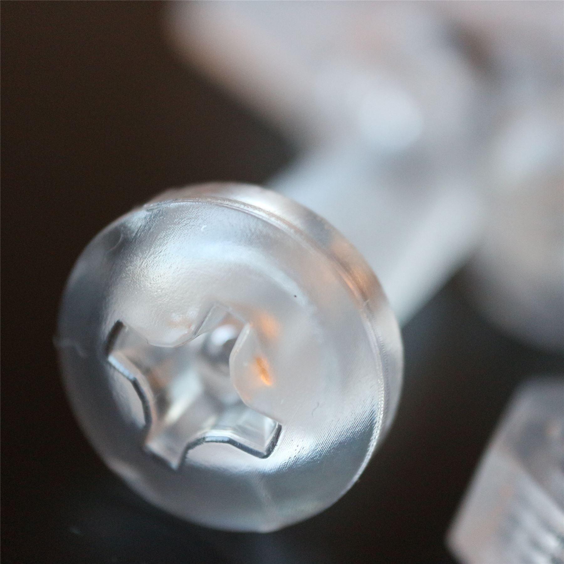 20pcs Clear Acrylic M12x40mm Pan Head Screws for DIY & Crafts