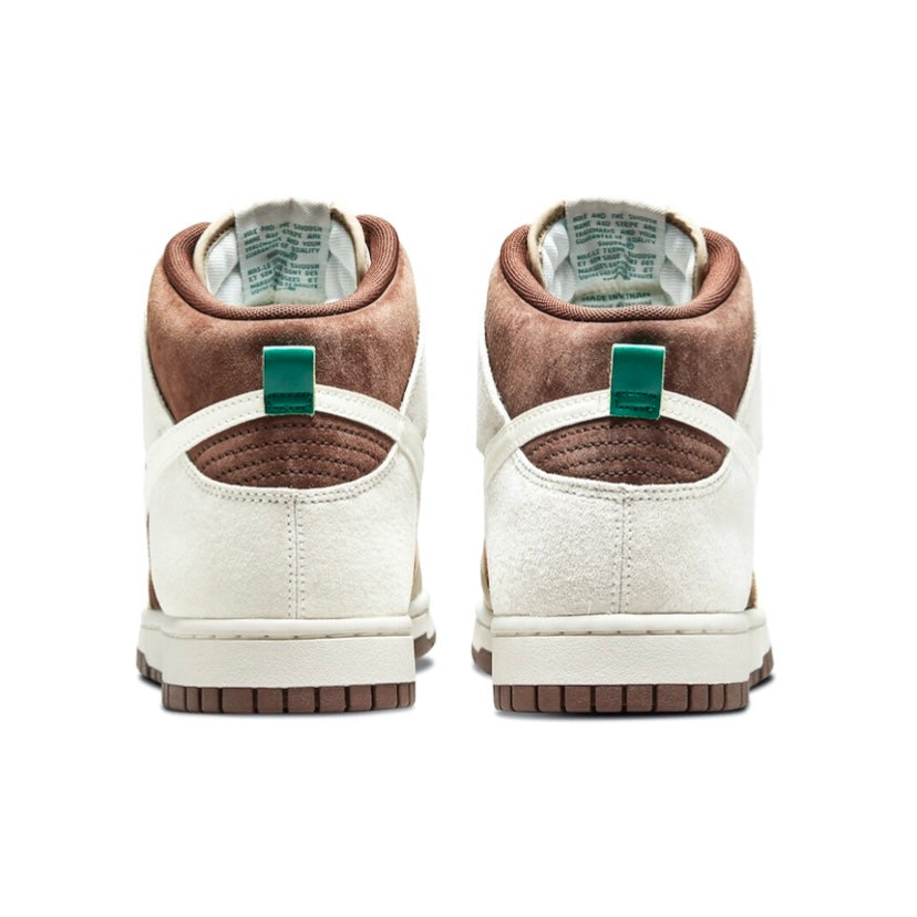 Nike Dunk High Sneakers - Khaki Chocolate Sail Colorway - Men's & Women's Basketball Shoes for Casual Wear & Street Style