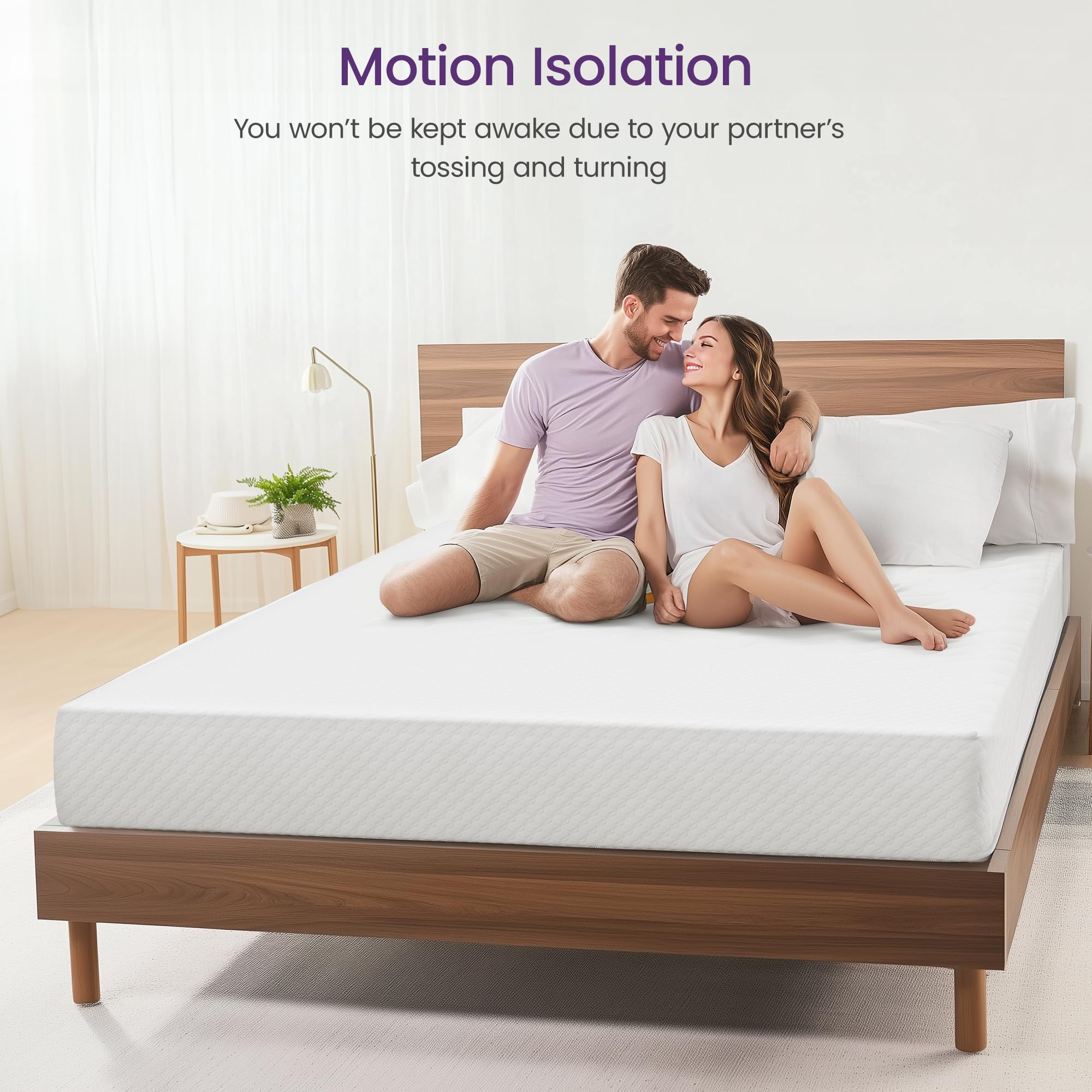 10 Inch Queen Cooling Gel Memory Foam Mattress - Medium Firm, Breathable & Pressure Relieving - CertiPUR-US Certified, No Fiberglass - Mattress in a Box for Kids & Adults - Perfect for Hot Sleepers & Back Pain Relief