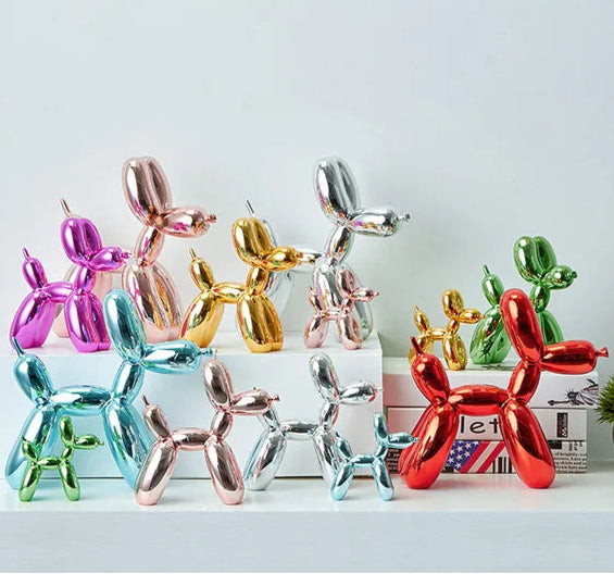 Balloon Dog Statue - Colorful Home Decor for Parties, Weddings & Birthday Celebrations | Unique Gift Idea for Dog Lovers