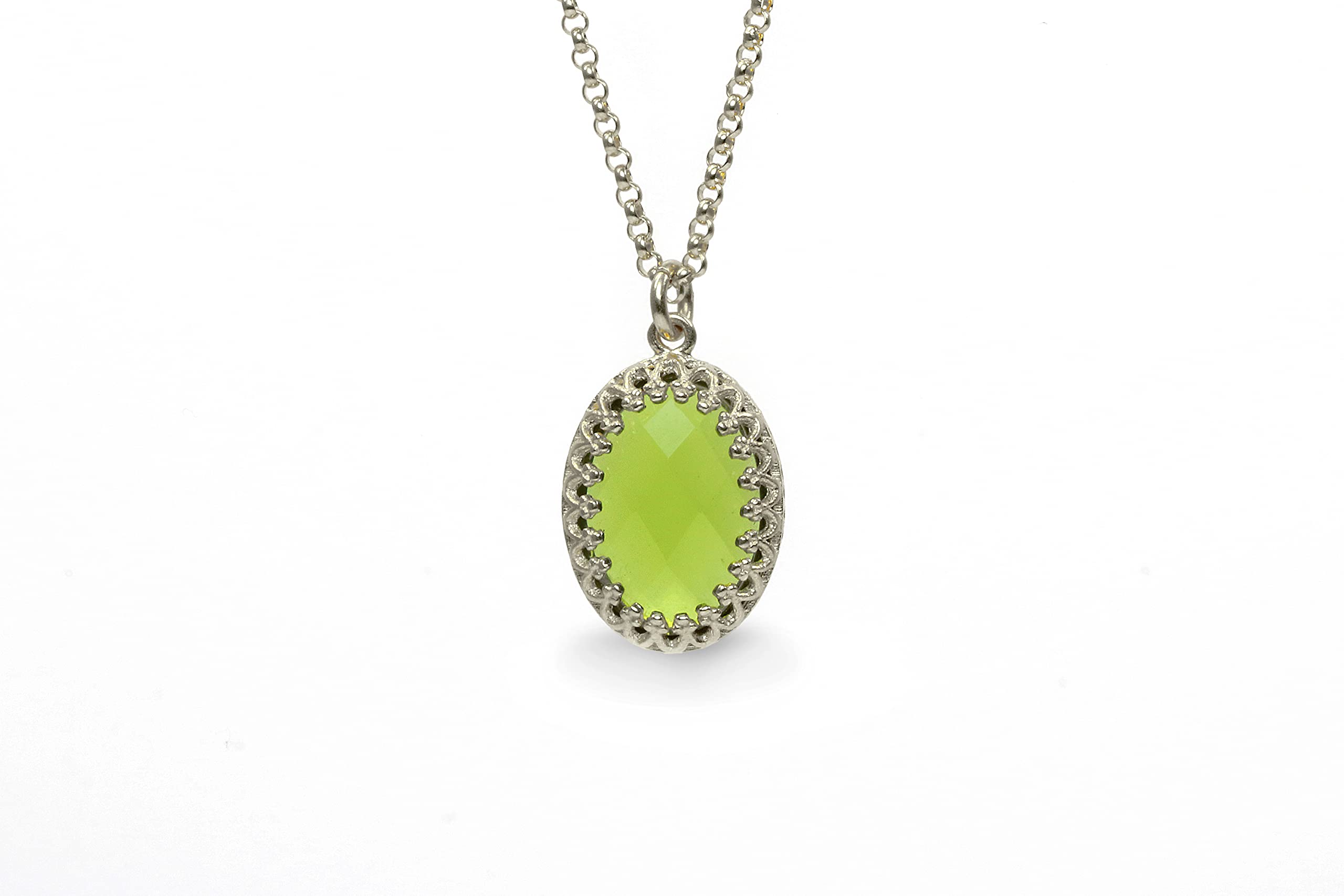 Handmade Peridot Birthstone Necklace for Women - Dainty 14K Gold Pendant Jewelry - Elegant Everyday & Gift Necklace for Mom, Wife, Daughter | Perfect for Birthdays, Anniversaries & Special Occasions