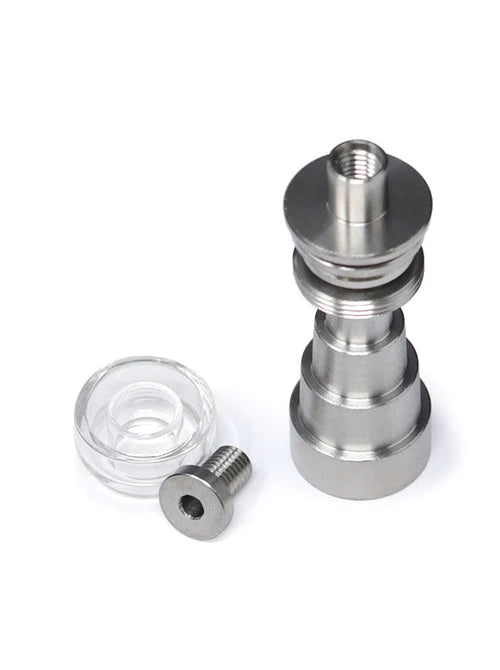 6 in 1 Universal Anodized Titanium Nail Set - Durable & Heat Resistant for Dab Rigs, E-Nails, and Concentrate Vaporizers - Perfect for Home Use, Parties, and Professional Dabbing Sessions