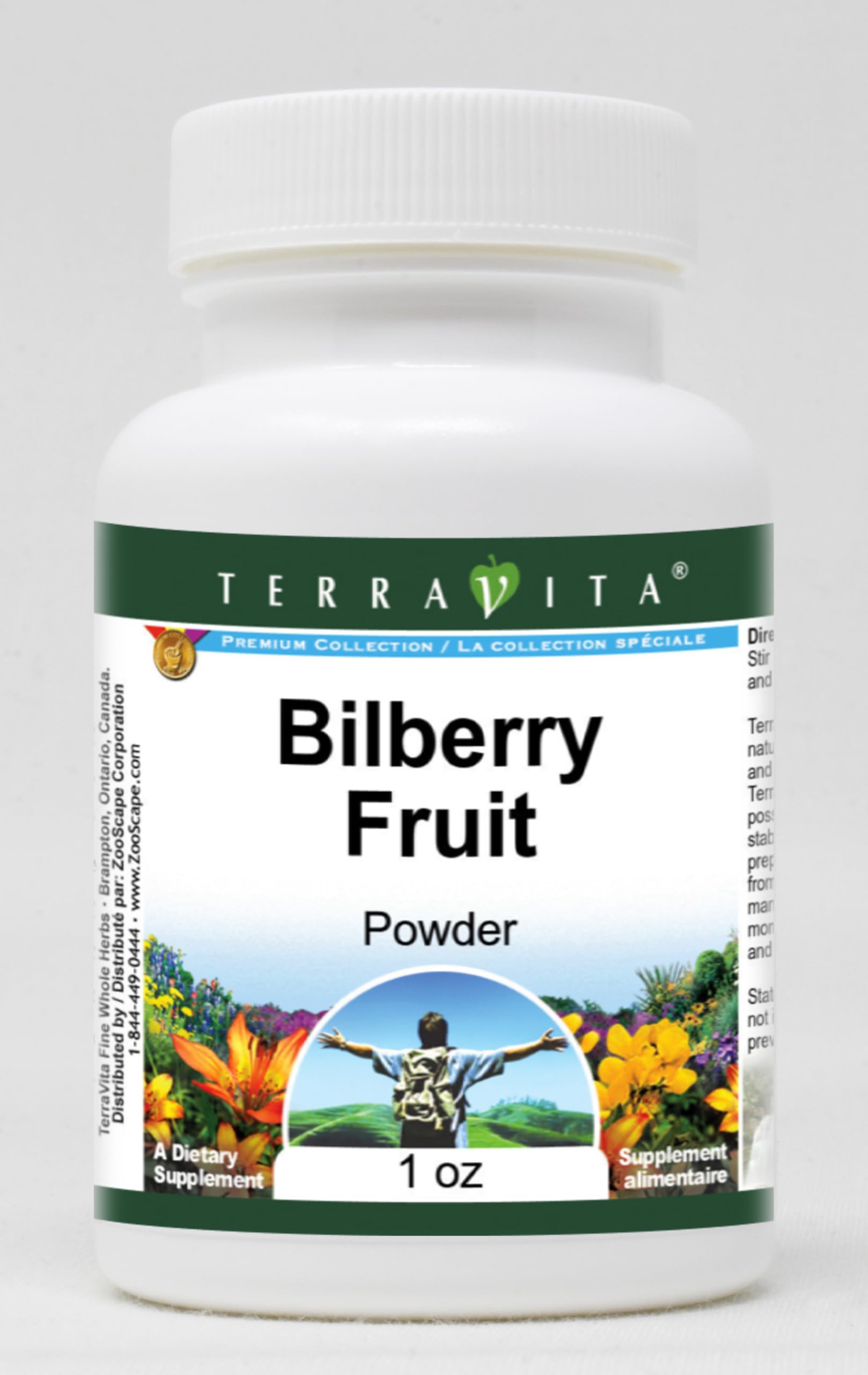 Organic Bilberry Fruit Powder 1 oz (ZIN: 518766) - Antioxidant Rich Superfood for Smoothies, Baking & Natural Skincare