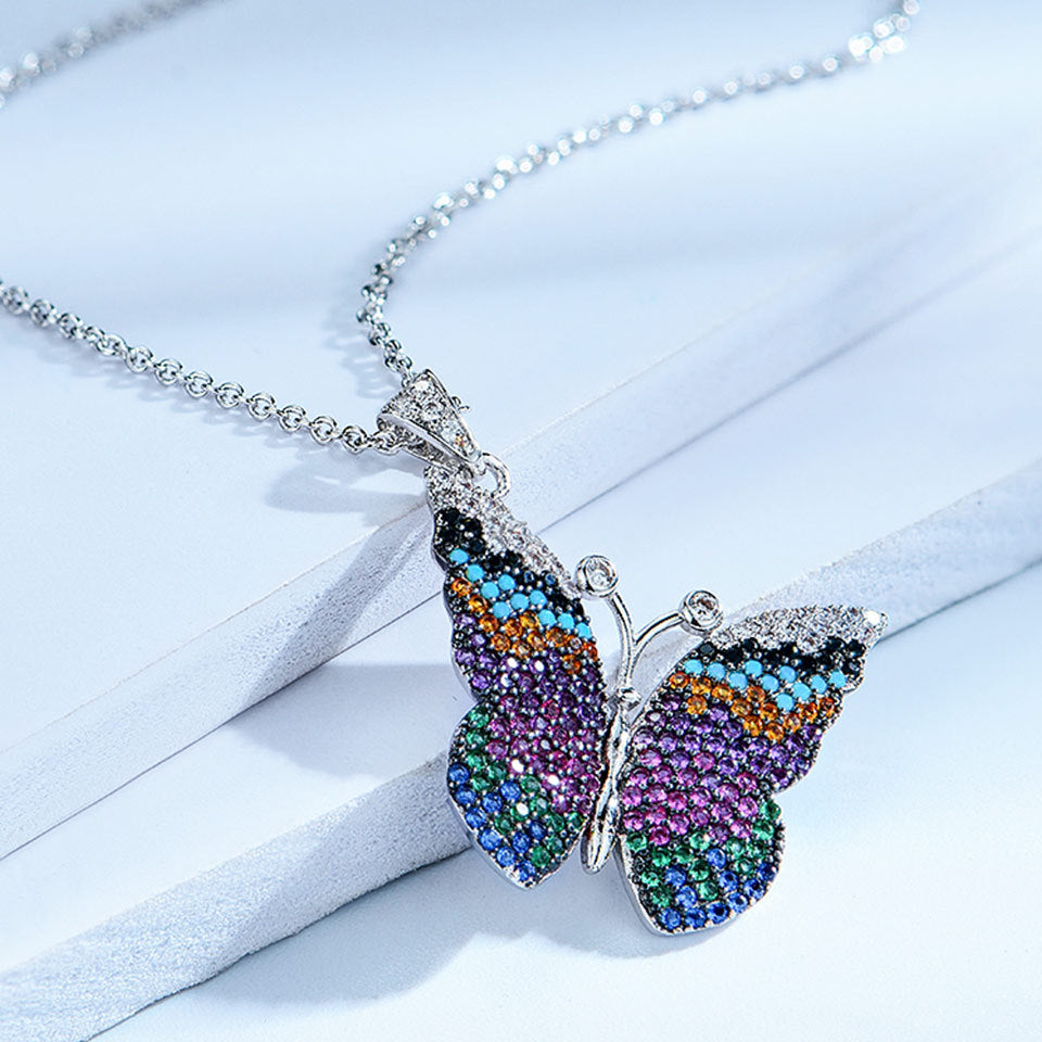 Vintage Butterfly Necklace for Women - Elegant Gold & Silver Butterfly Pendant Jewelry - Perfect for Gifts, Parties & Everyday Wear