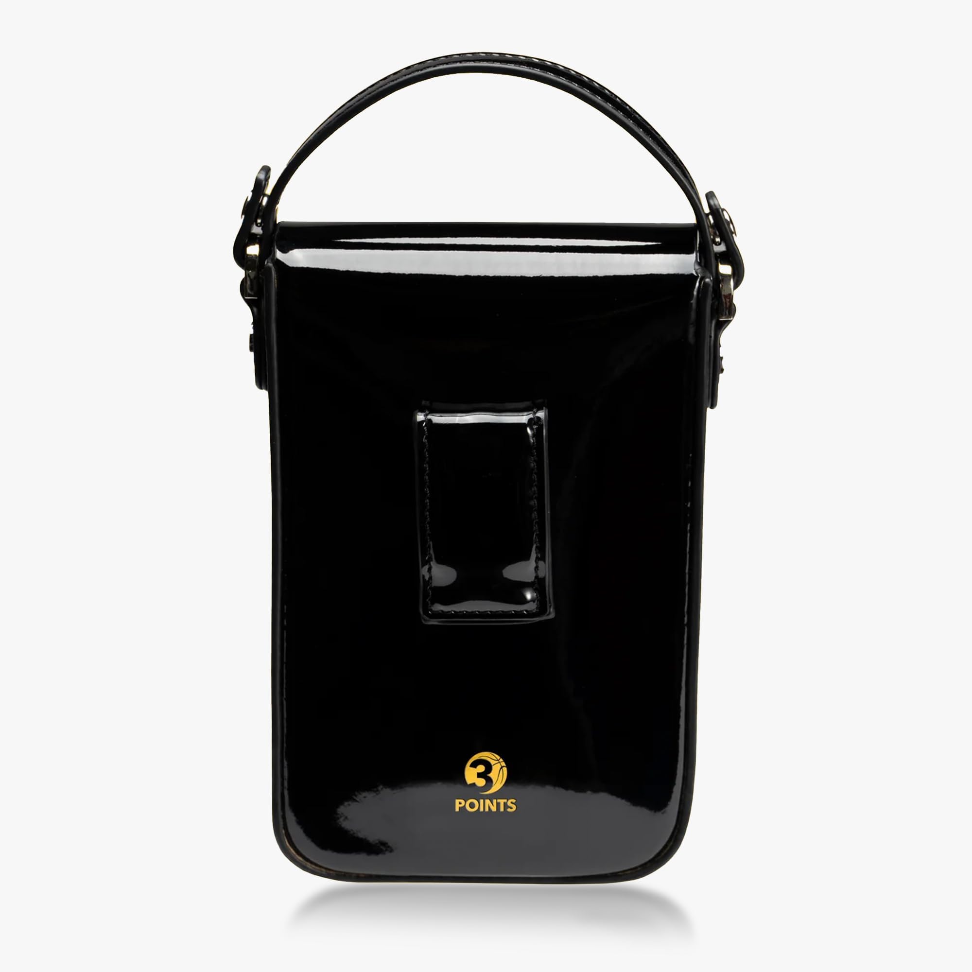**3POINTS NBA Los Angeles Lakers Phone Crossbody Bag - Small Black Basketball Fan Gear for Game Day & Travel**