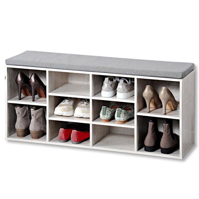 Adjustable Shoe Organizer for Closet - Space Saving Shoe Rack with 12 Slots - Perfect for Entryway, Bedroom, or Dorm Organization