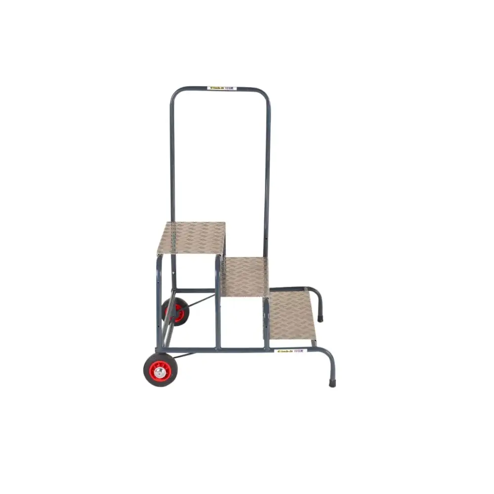 Climb It UK Wide Work Steps - Heavy Duty Aluminum Ladder for Construction, Roofing & Home Use | Non-Slip Safety Steps for Indoor & Outdoor Projects