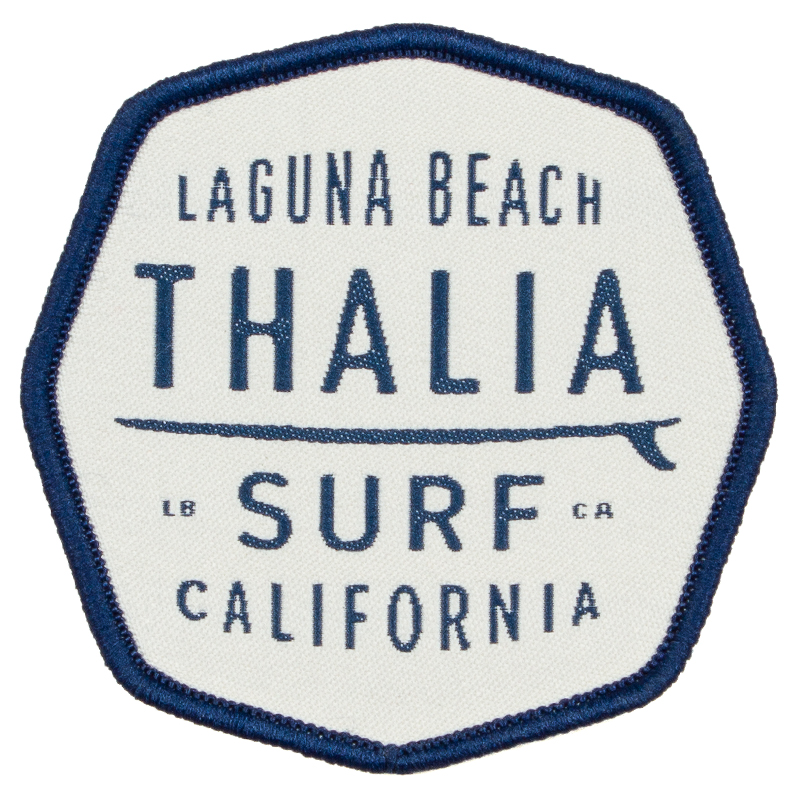 Thalia Surf Crest Patch - Embroidered Surfing Badge for Jackets, Hats & Bags | Perfect for Surfers, Beach Lovers & Outdoor Enthusiasts