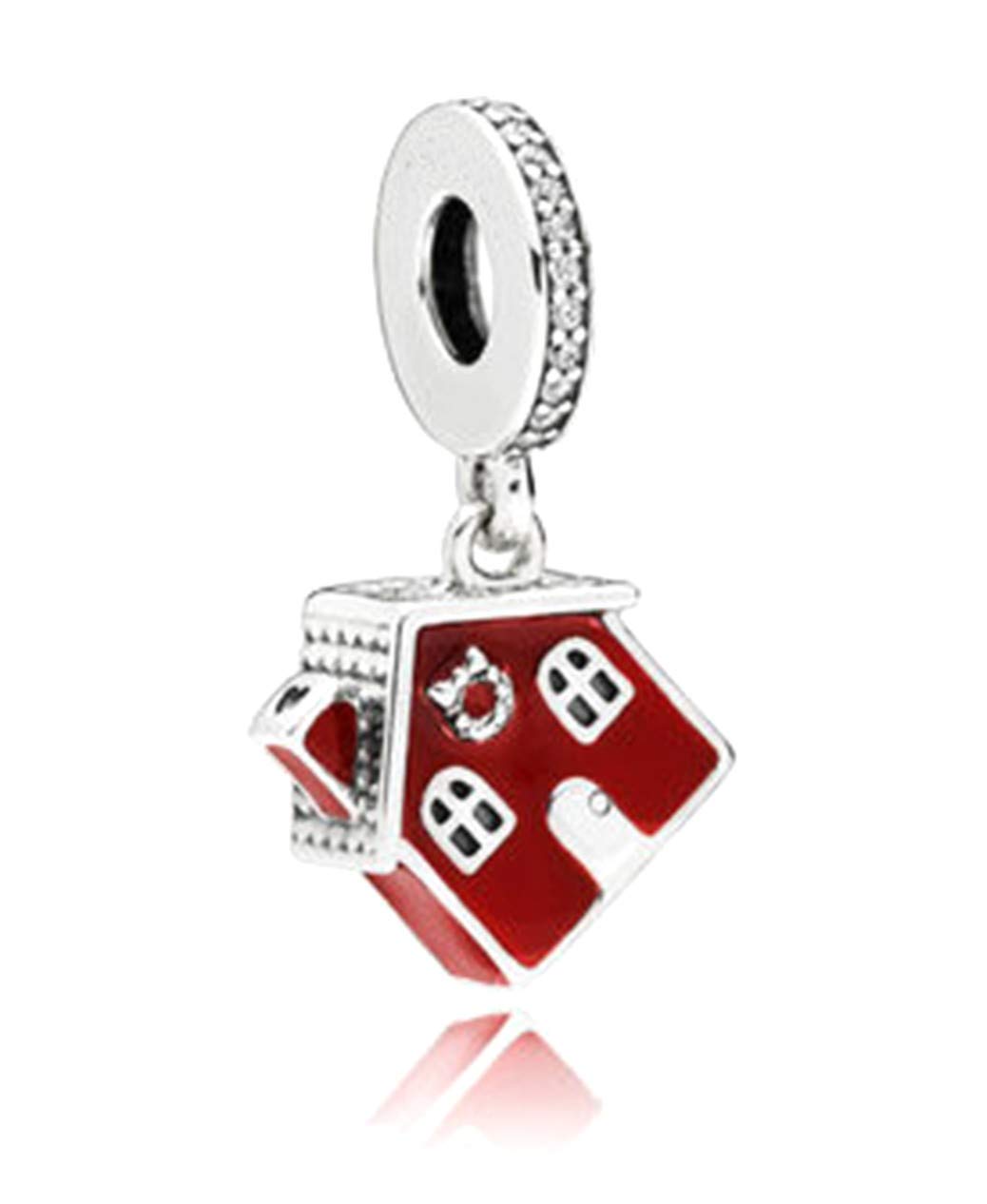 Farmhouse Dangle Charm - Rustic Barn House Pendant for Home Decor, DIY Crafts, and Jewelry Making | Perfect for Country Style Decor, Gifts, and Scrapbooking