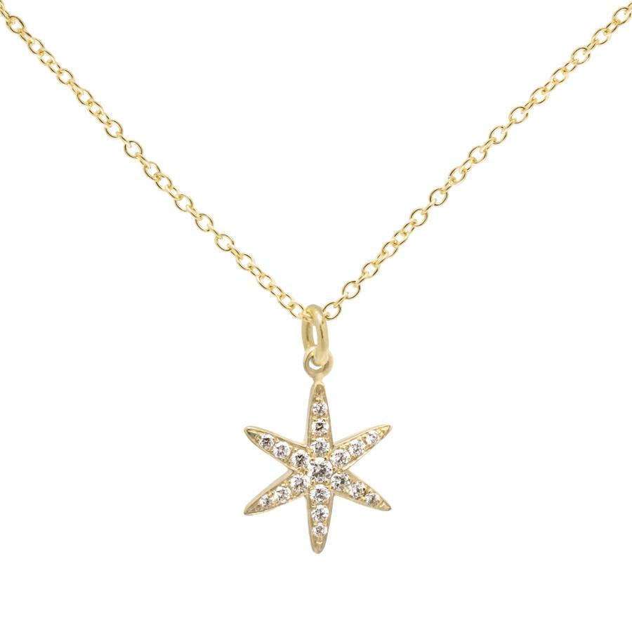 14K Gold Diamond Pave Star Necklace for Women - Elegant Layering Jewelry for Everyday Wear & Special Occasions
