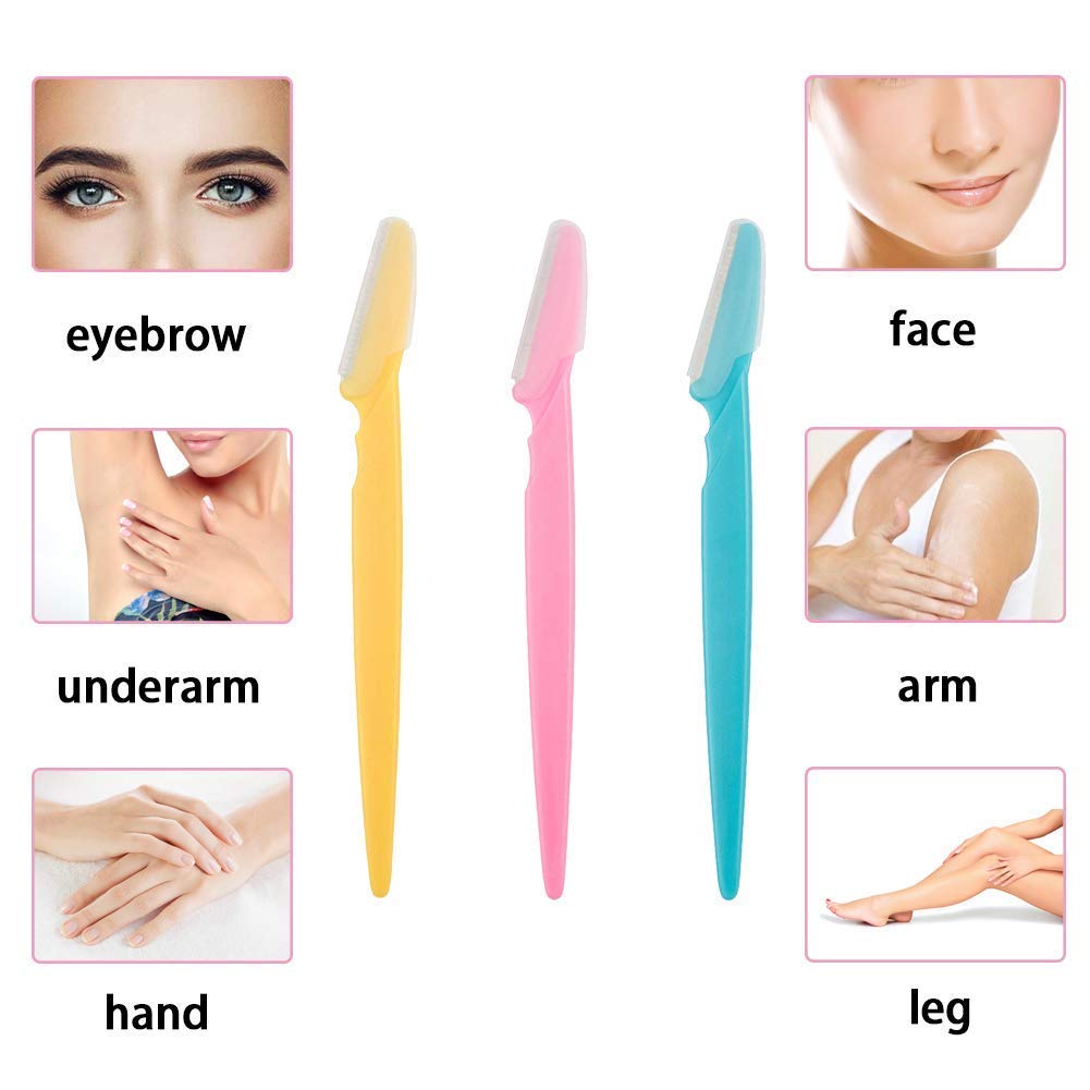 KHUSHI Smudge-Proof Waterproof Gel Eyeliner, Eyebrow & Facial Hair Remover, Mini Hair Straightener Combo Kit - Perfect for Makeup, Eyebrow Grooming & Quick Hair Styling