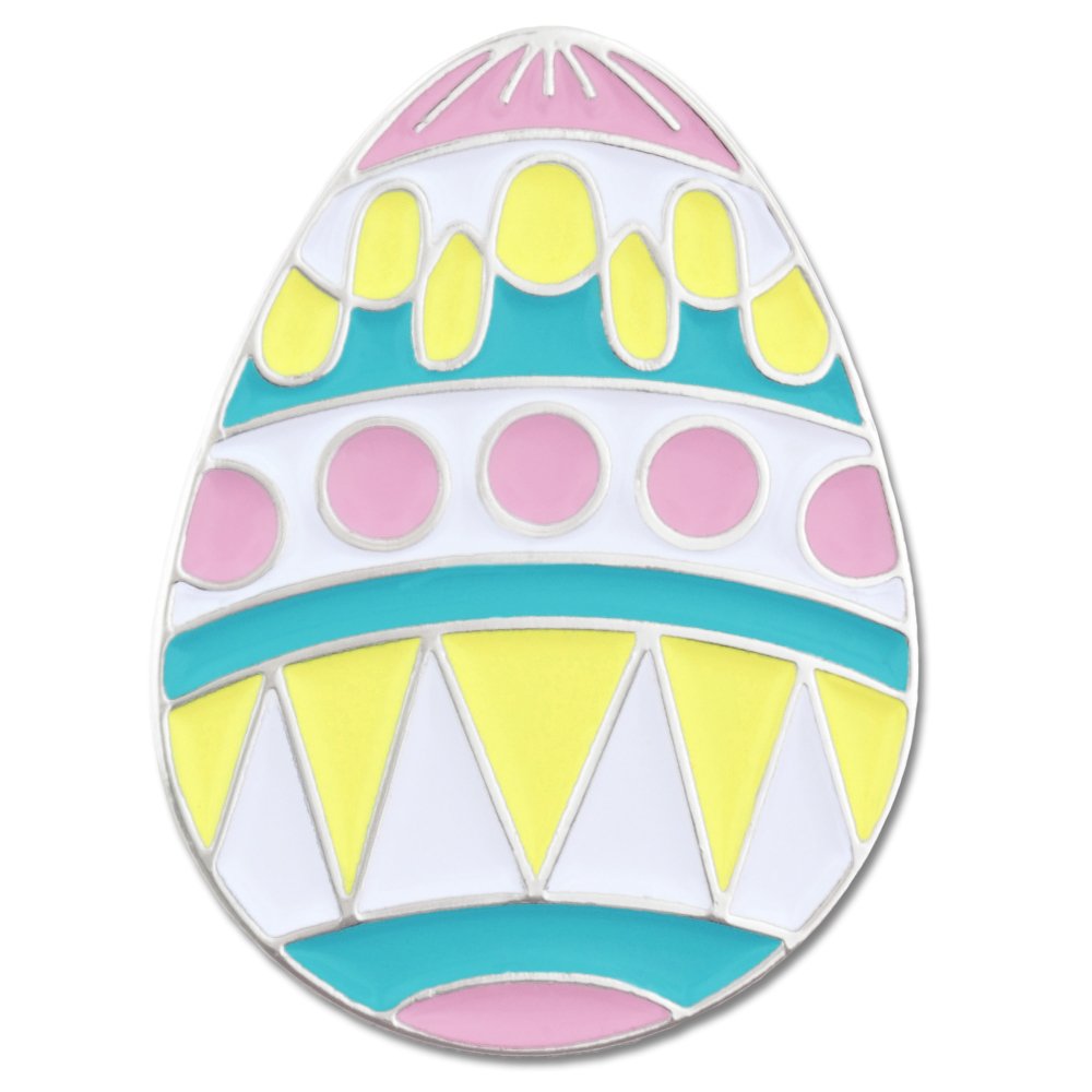 PinMart Easter Egg Lapel Pin - Pastel Spring Holiday Enamel Brooch for Women & Men - Perfect for Easter Gifts, Party Favors, and Outfit Accessories