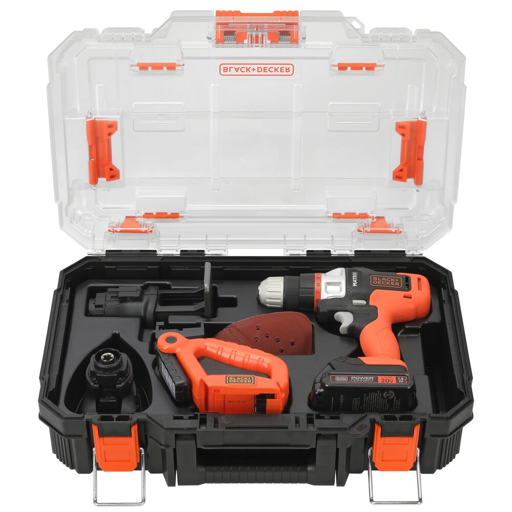 MATRIX™ 20V MAX* Cordless 4-Tool Combo Kit with Storage Bag - Perfect for DIY Home Improvement & Woodworking Projects