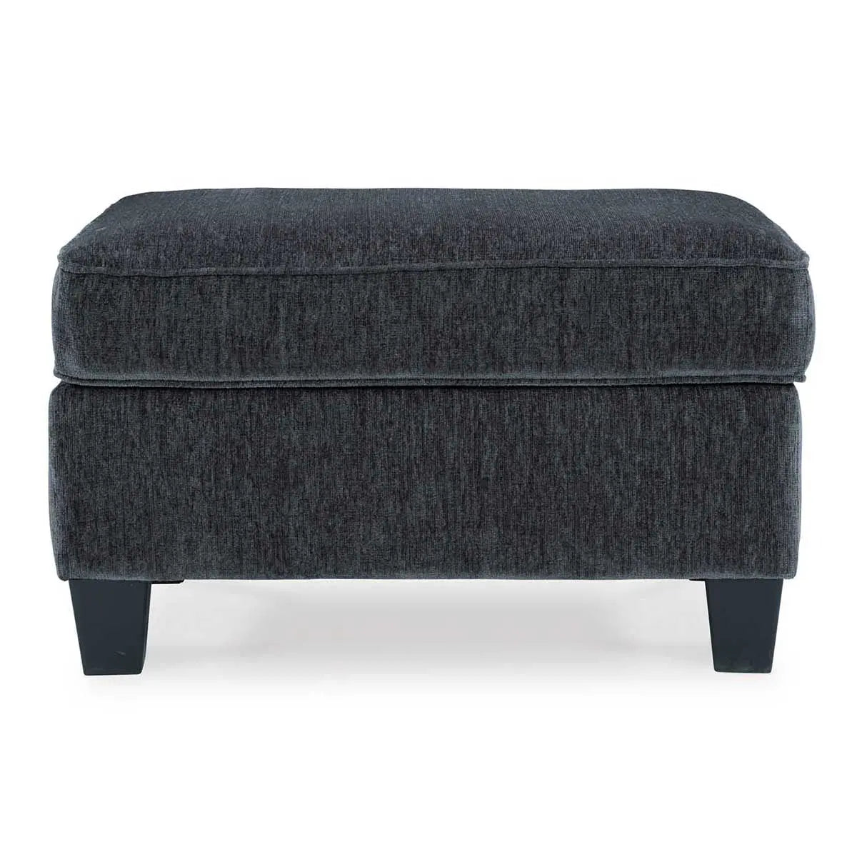 Abinger Accent Ottoman in Smoke Gray - Modern Footrest Pouf for Living Room, Bedroom & Office Decor