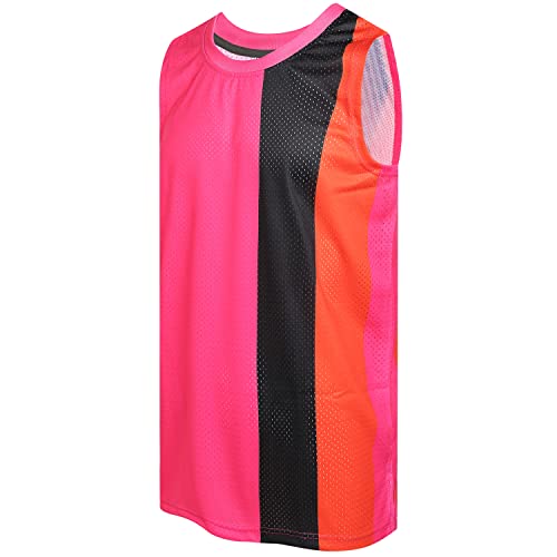 Black/Orange Stripe-pink Jersey