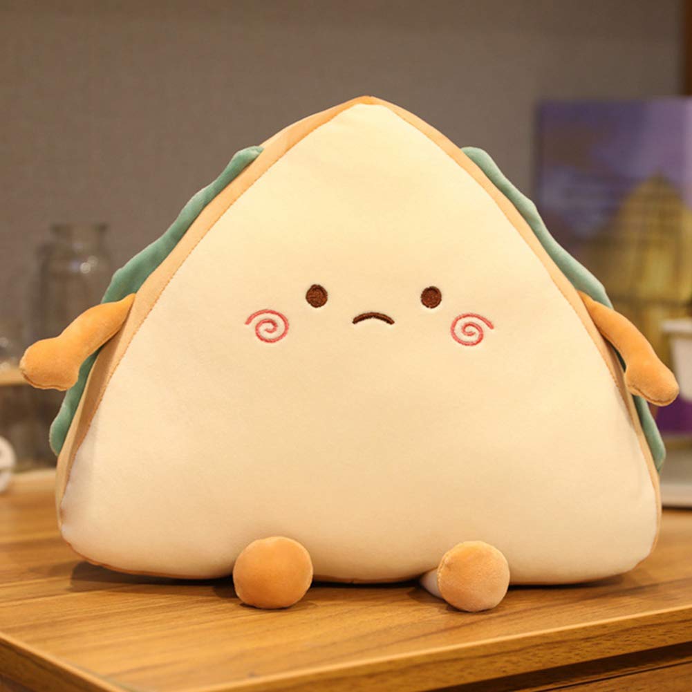 Cuteam Adorable Sandwich Plush Toy - Soft Simulation Sandwich Pillow, Cartoon Bread Cushion, PP Cotton Sofa Pillow - Perfect Birthday Gift for Kids & Home Decor (Stress Relief, Couch Companion, Bedroom Accent)