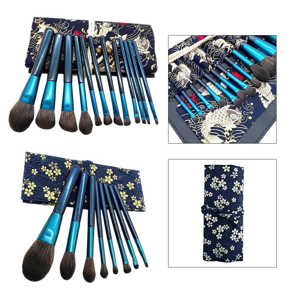 Premium 12-Piece Makeup Brush Set with Foundation & Blush Brushes - Perfect Gift for Women, Mothers & Girlfriends (Includes Travel Pouch) | Ideal for Professional Makeup Application, Travel & Everyday Beauty Routine