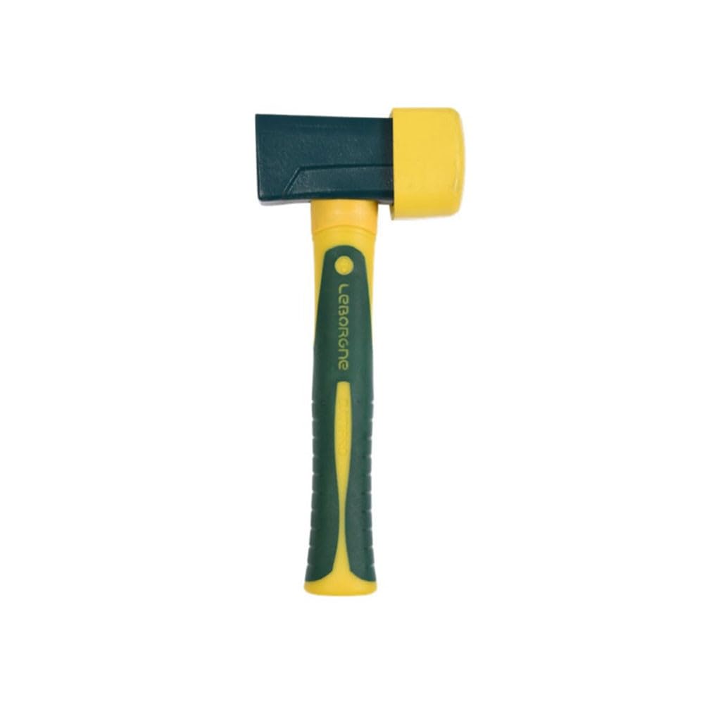 BatiPro 123348 Rubber Mallet - Green Non-Marring Hammer for Woodworking, Carpentry, and DIY Projects - Perfect for Delicate Surfaces and Precision Work