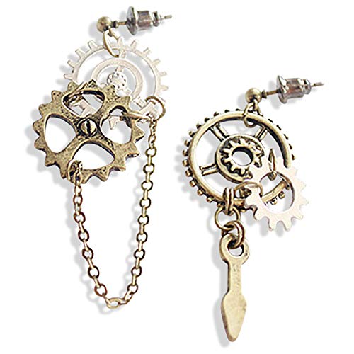 Steampunk Gear Earrings 2