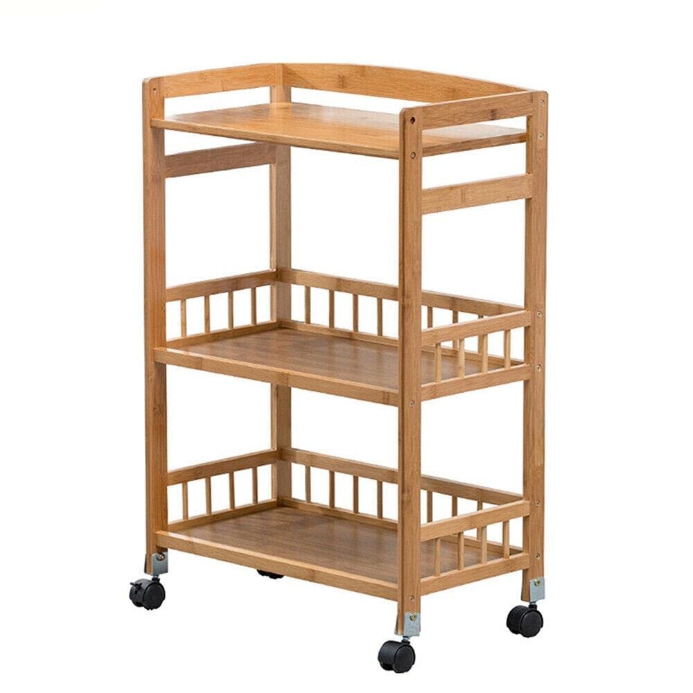 3-Tier Mobile Kitchen Serving Cart with Wheels - Rolling Home Bar Cart for Drinks & Storage - Perfect for Entertaining, Small Spaces & Kitchen Organization | BrandMagaz