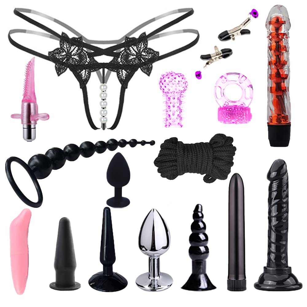 Premium BDSM Bondage Kit - Adjustable Handcuffs, Collar, Ankle Cuffs, Blindfold & Feather Tickler - 32-Piece Adult Toy Set for Couples (Pink) - Perfect for Spicing Up Bedroom Play & Role-Playing Scenarios