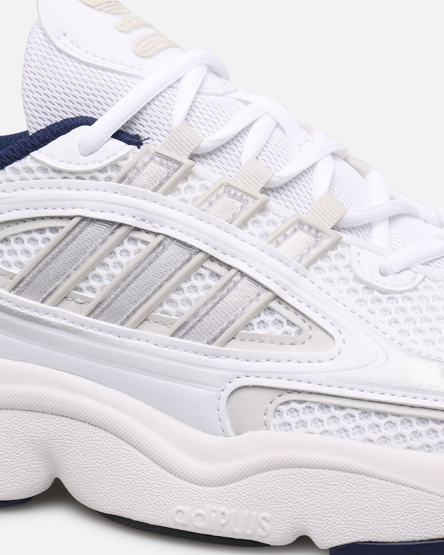 Adidas Ozmillen Running Shoes for Men - Grey Two/Core Black/Royal Blue - Lightweight & Comfortable for Jogging, Gym, and Daily Wear