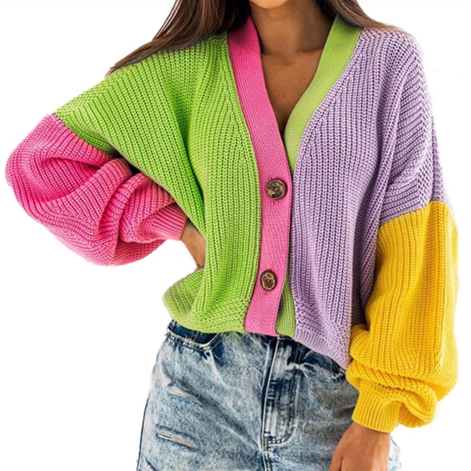 Women's Knit Sweater Cardigan - Long Sleeve Wool Blend Pullover for Ladies | Winter Casual Wear 2021 | Perfect for Office, Date Night & Cozy Home Outfits