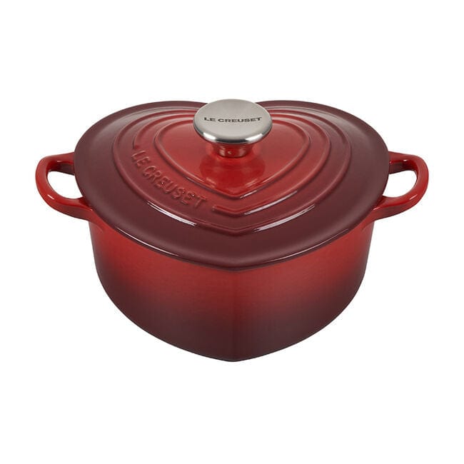 Le Creuset 2-Quart Heart Cocotte Dutch Oven - Enameled Cast Iron Pot for Baking, Roasting & Serving - Perfect for Valentine's Day Gifts & Romantic Dinners