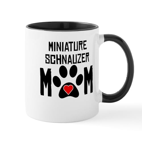 White/Black Inside - Miniature Schnauzer Mom Mugs