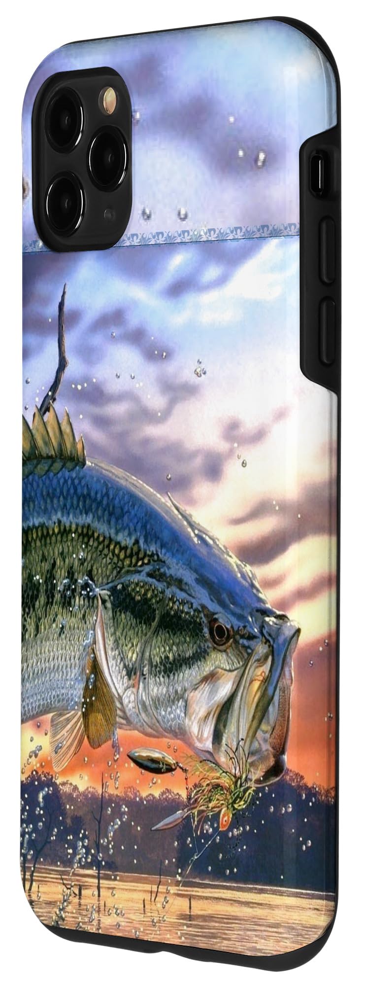 iPhone 11 Pro Max Case - Largemouth Bass Fishing Design, Durable Protective Cover for Men | Perfect Gift for Anglers & Outdoor Enthusiasts | Ideal for Fishing Trips, Camping & Outdoor Adventures