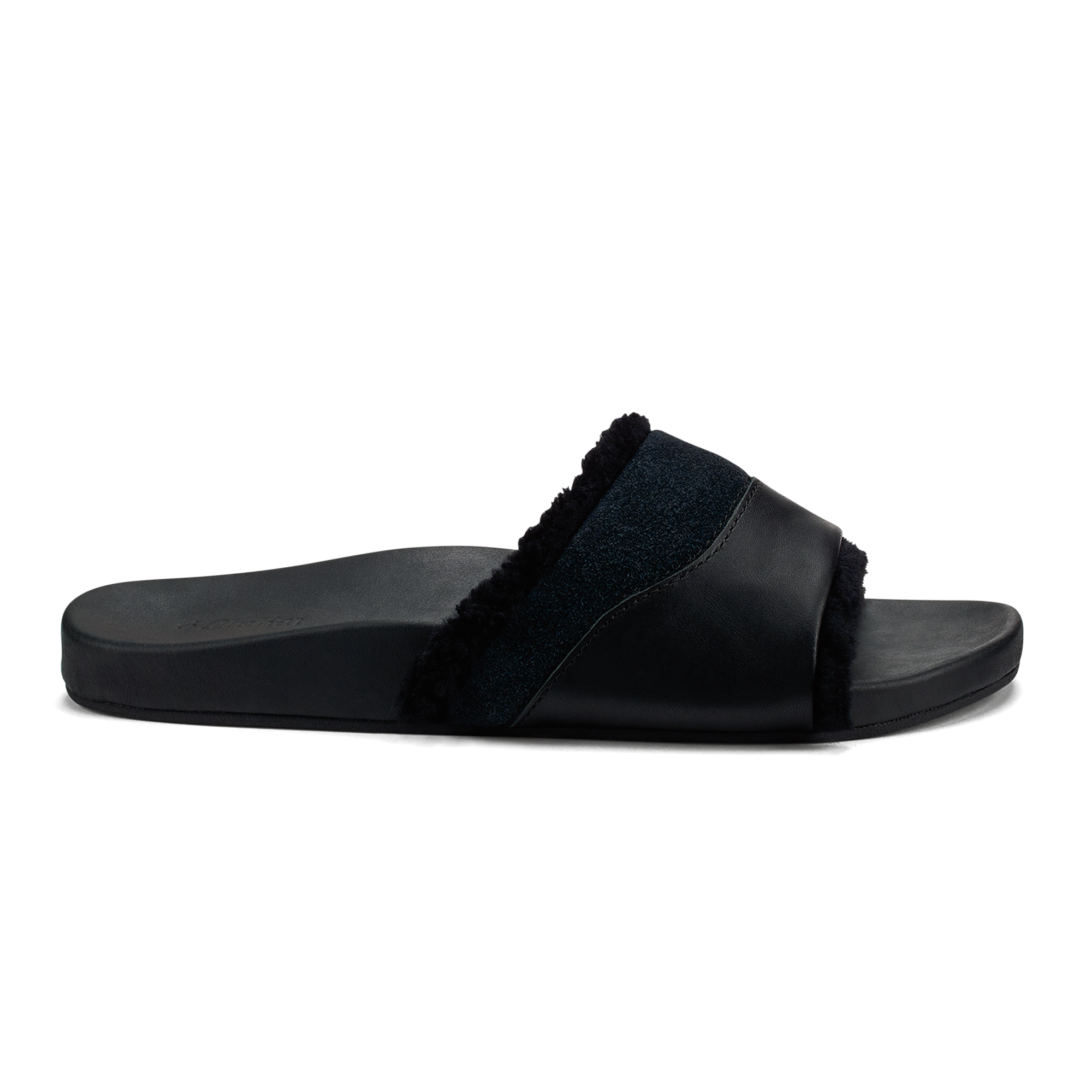 Hala Slide Sandals for Women - Black Comfortable Beach Slides - Perfect for Pool, Beach, and Summer Outdoor Activities
