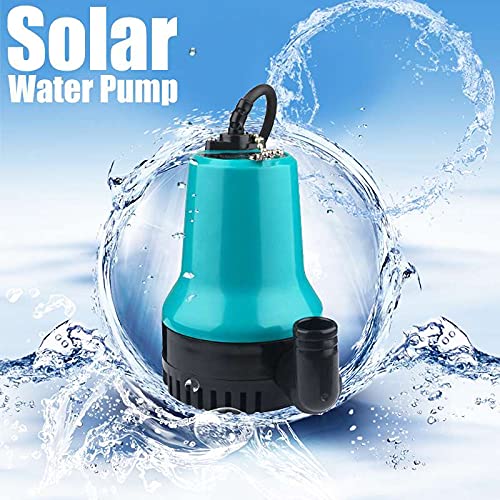 50W 4500L/H 5M DC 12V/24V Brushless Solar Water Pump - Submersible Fountain & Irrigation Pump for Fish Ponds, Hydroponics, Garden Water Circulation (Ideal for Outdoor Solar Power Systems)