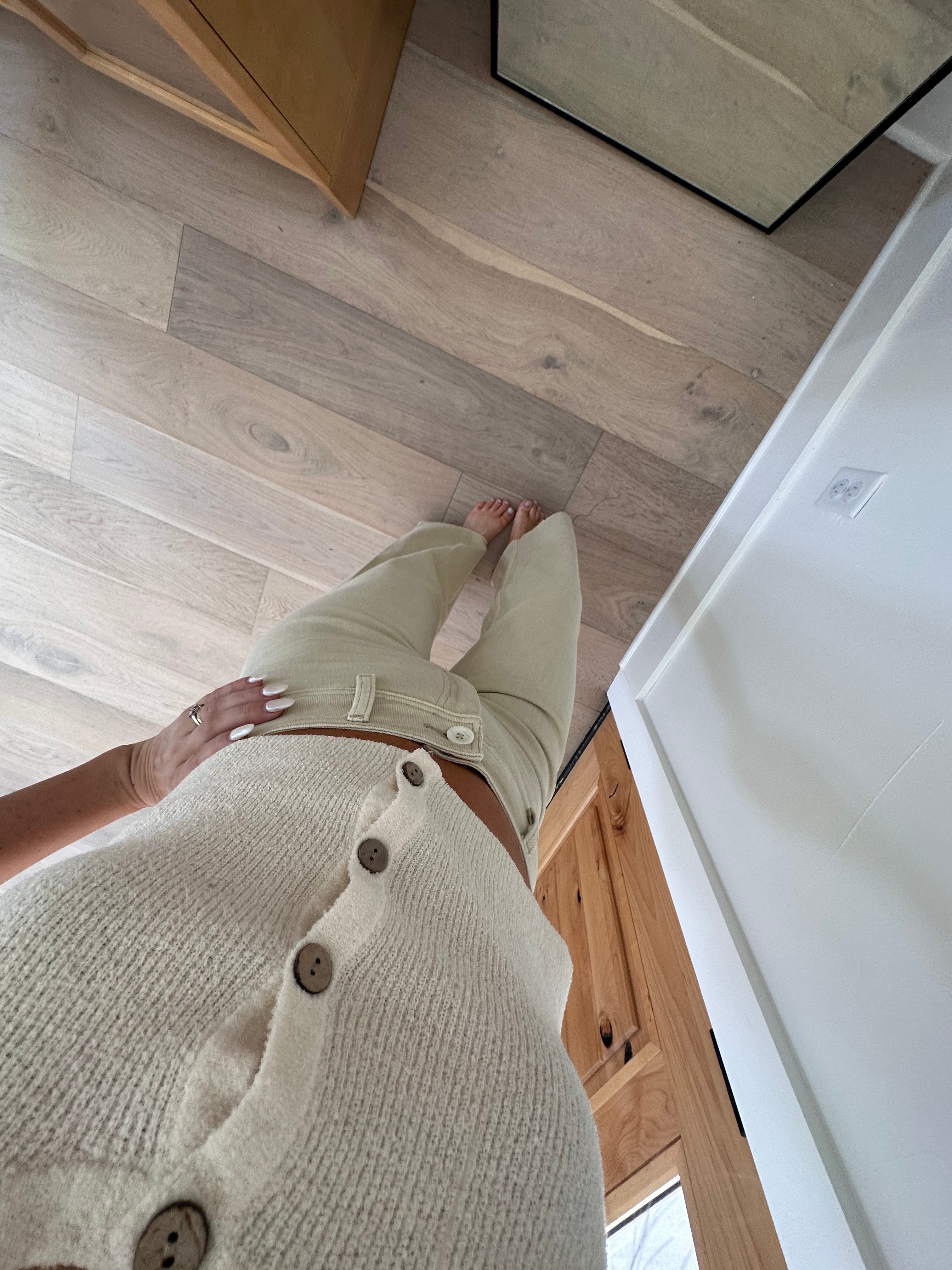 Corin Straight Wide Leg Denim Pants for Women - High Waisted Beige Jeans with Stretch Comfort | Perfect for Casual Outfits, Office Wear & Weekend Looks