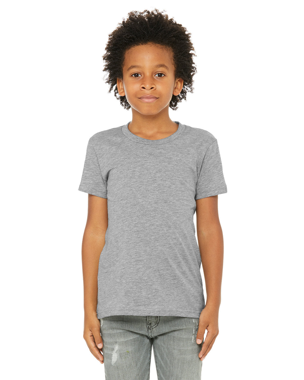 Bella + Canvas 3001YCV Youth CVC Jersey T-Shirt - Comfortable Cotton Blend Tee for Kids & Teens - Perfect for School, Sports & Everyday Wear