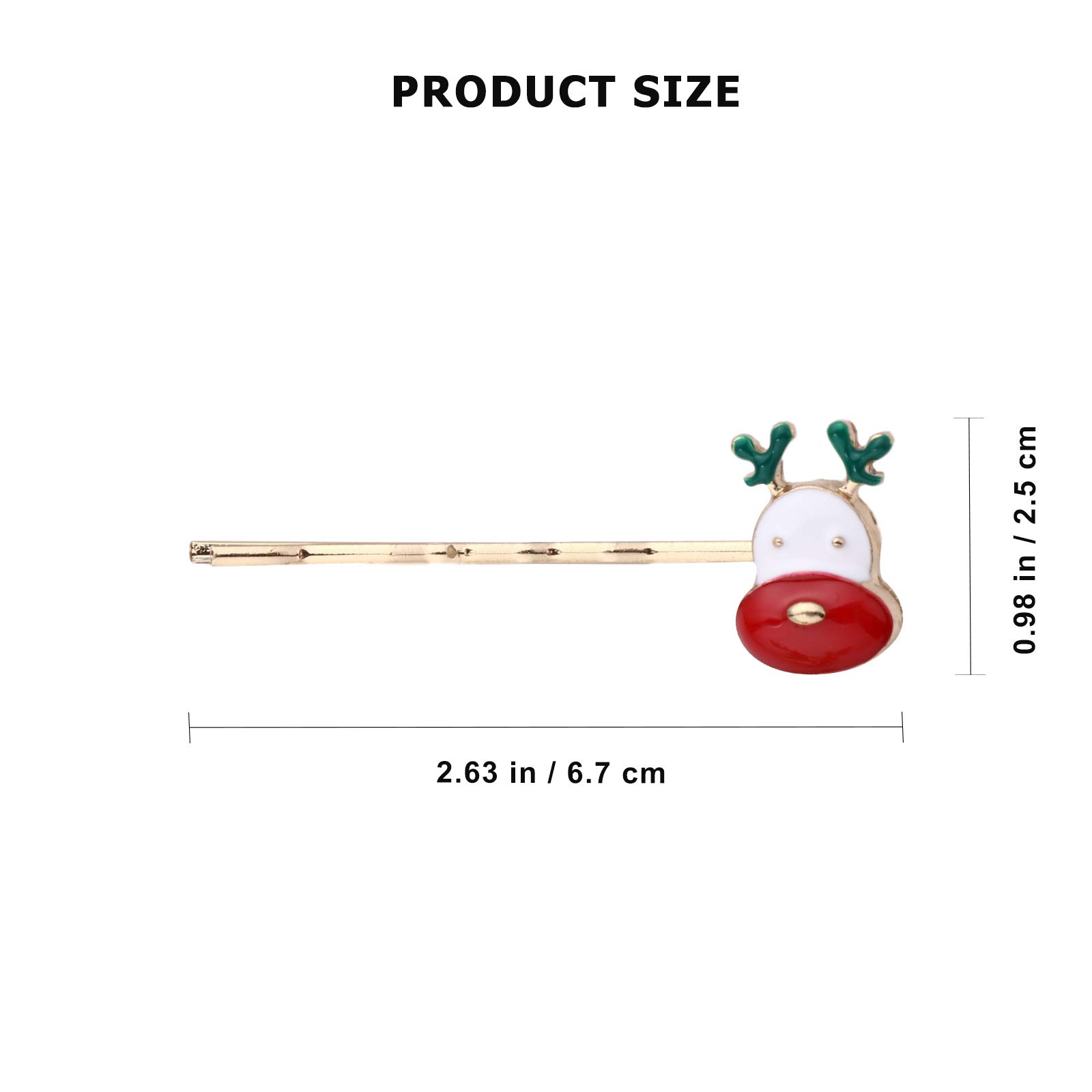 Christmas Hair Clips Set - 3PCS Snowman & Antler Hairpins, Alloy Hair Barrettes for Women, Girls Holiday Party Hair Accessories (Perfect for Christmas Parties, Gift Exchanges & Festive Celebrations)