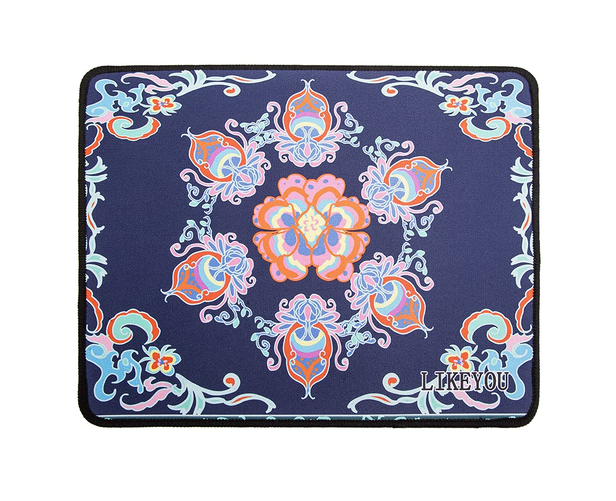 LIKEYOU 6-Petal Flower Design Computer Mouse Pad - Non-Slip Gaming & Office Desk Mat - Perfect for Work, Gaming, and Home Use